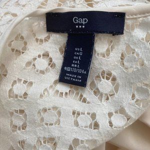 GAP Off White Lace Blouse, Sz. LG